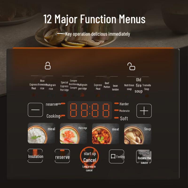 Joyoung 5L Multi-Function Electric Pressure Cooker with 316L Dual Pots CN Plug (adapter Included)