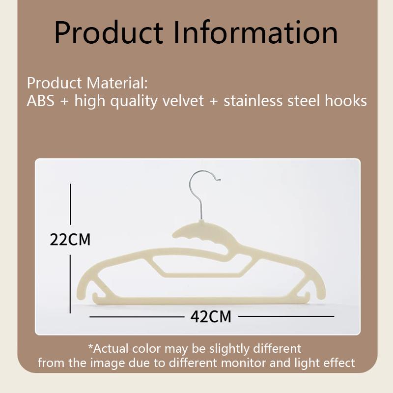 Velvet Hangers 5/10/15 Pack Beige,Non Slip Felt Coats and Suit Organizer for Closet,Lightweight Thin Space Saving Dress Hanger