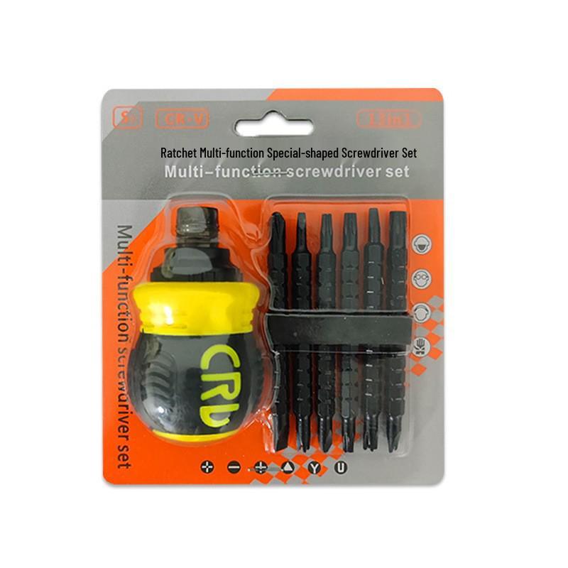 

13-in-1 Telescopic Ratchet Screwdriver Set with 7-in-1 Magnetic Phillips & Slotted Heads