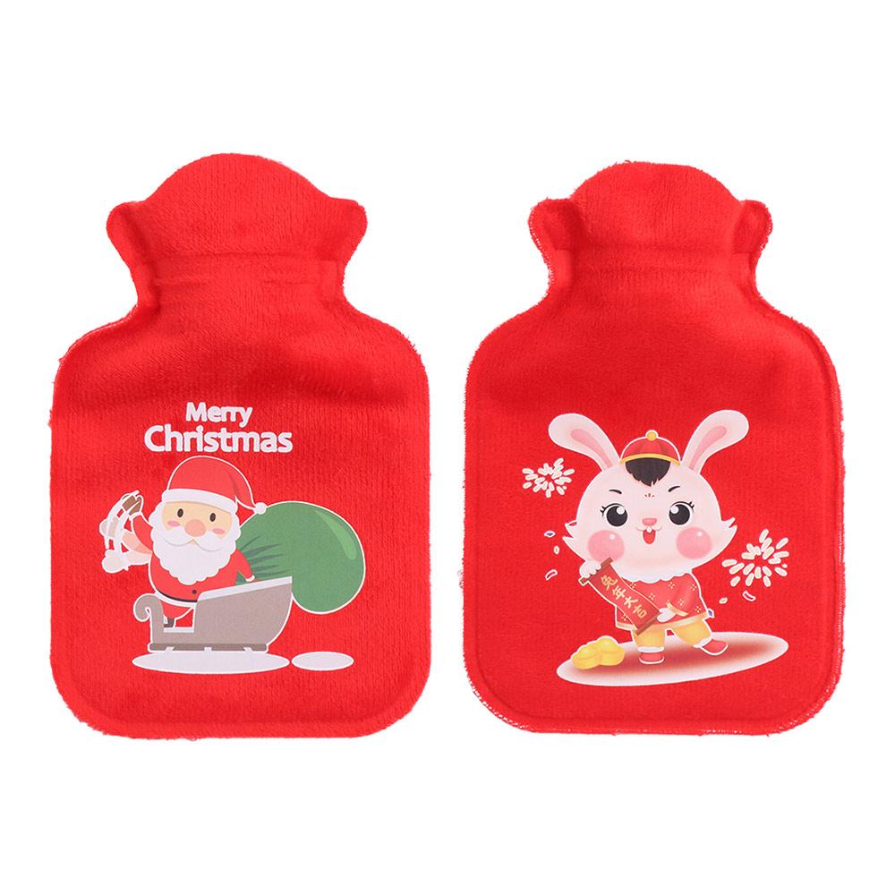 Leak-Proof Christmas Hot Water Bag Cartoon Hand Warmer Mini Hot Water Bottles  Keeping Warm