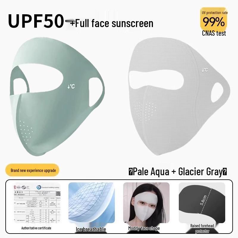 Women's UV Protection Ice Silk Face Mask - Summer Cycling & Driving Sun Shield