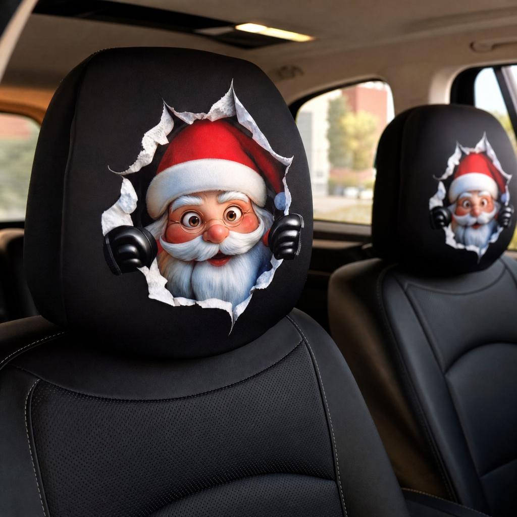 Funny Car Headrest Cover Protector for Vehicle