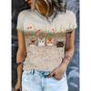 Summer Women's T-Shirts Casual O-Neck T Shirt Y2k Harajuku Tops Short Sleeve Street Tees Female Clothing