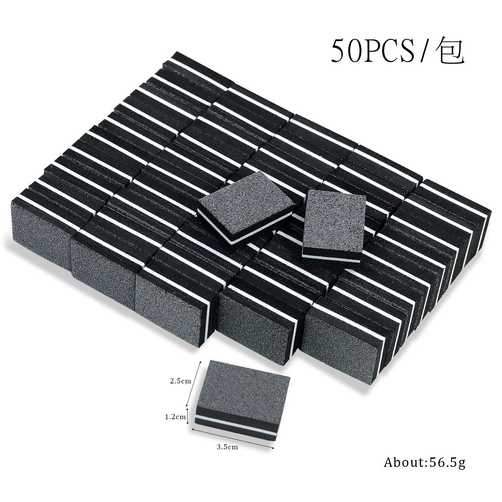 

Губка для полировки ногтей Мини квадратная двухсторонняя пилка для полировки и восстановления ногтей Тофу Блок 3.5*2.5*1.2 чёрный