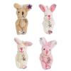 Soft and Adorable Rabbit Plush Toy with DIY Accessories Exquisite Rabbit Keyring Decoration Cute Rabbit Keychain Pendant