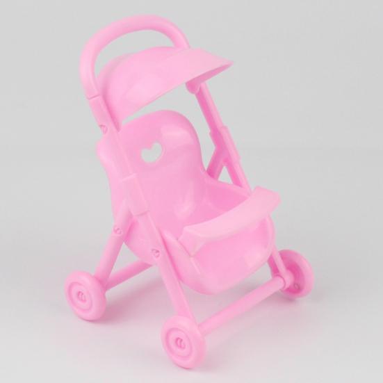 Simulations-Babywagen Verformungsbeständig Kreativer Kunststoff Babyrosa Puppenwagen Shooting-Requisiten
