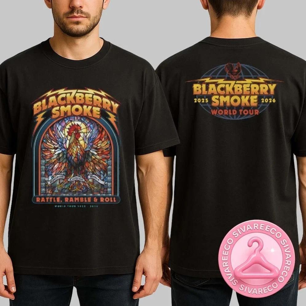 

Blackberry Smoke Rattle Ramble And Roll World Tour 2025 2026 Tour Tee Two Sides XL