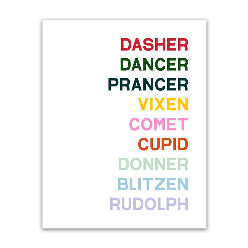 Christmas Gift Wall Art Decor New Year Holiday Poster Canvas Painting Nordic Retro Snowflake Bell Prints Pictures Kid Room Decor