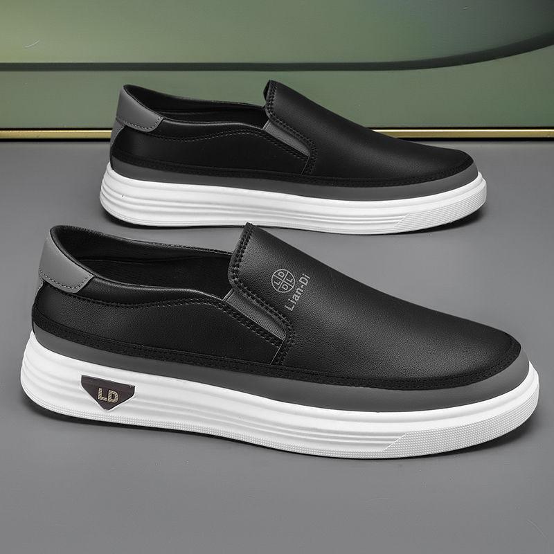 

Spring Men s Shoes, One-step Lazy Shoes, Men s Casual Sneakers, Large Size Work Shoes, Men s Trendy Shoes 39 чёрный