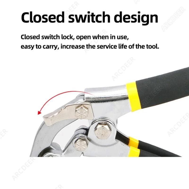 Sheet Metal Hand Seamer Straight Jaw Sheet Metal Bender Tools for Flattening Metal Folding Bending Pliers Hand Tool