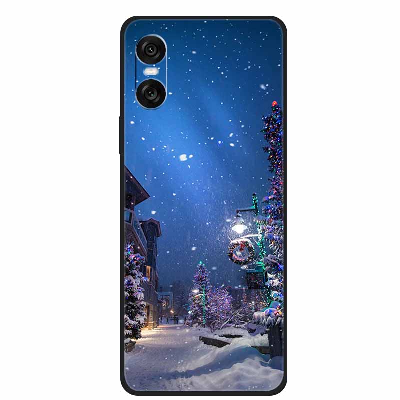 Christmas Phone Cases For Sony Xperia 10 VI 5G Case Soft TPU Silicone Santa Santa Claus Cover For Xperia 10VI Cover Bumper Funda