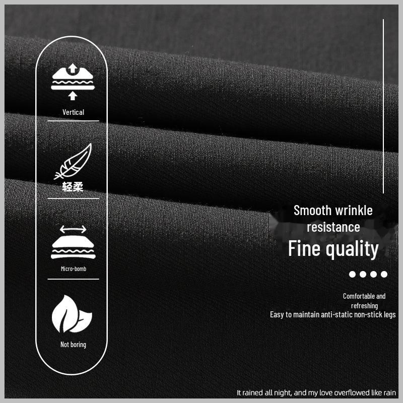 Spring 2025 Women's Black High-Waist Slim Fit Flared Workwear Pants