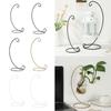 Micro Landscape Ecological Bottle Iron Hanging Retro Glass Ball Hanging Stand Candle Holder Hook Flower Rack Iron Frame