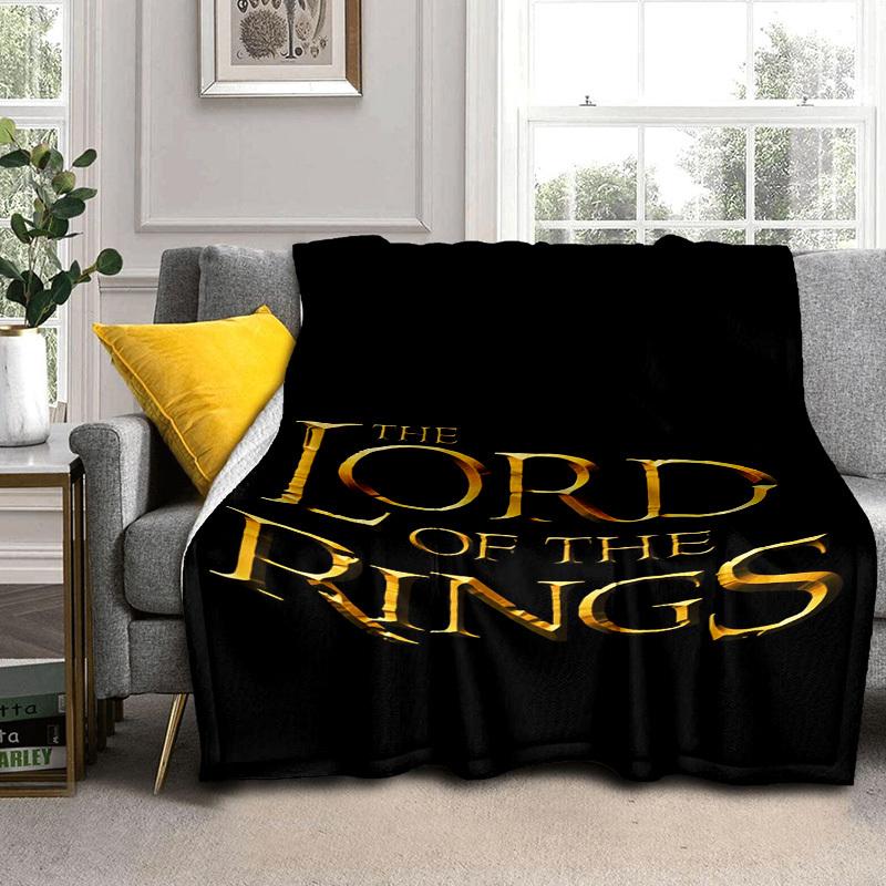 1pc Lord of the Rings Cartoon Blanket,Portable Throw for Travel & Camping, All Season Cozy Blanket,Ideal Gift
