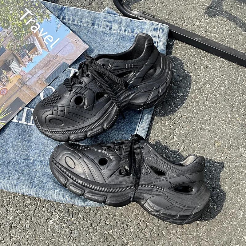 

Women s 2025 Summer Thick - Sole EVA Clogs - Slip - Resistant, Breathable, Odor - Free, Soft & Comfortable, Fashionable Shoes 36-37 чёрный