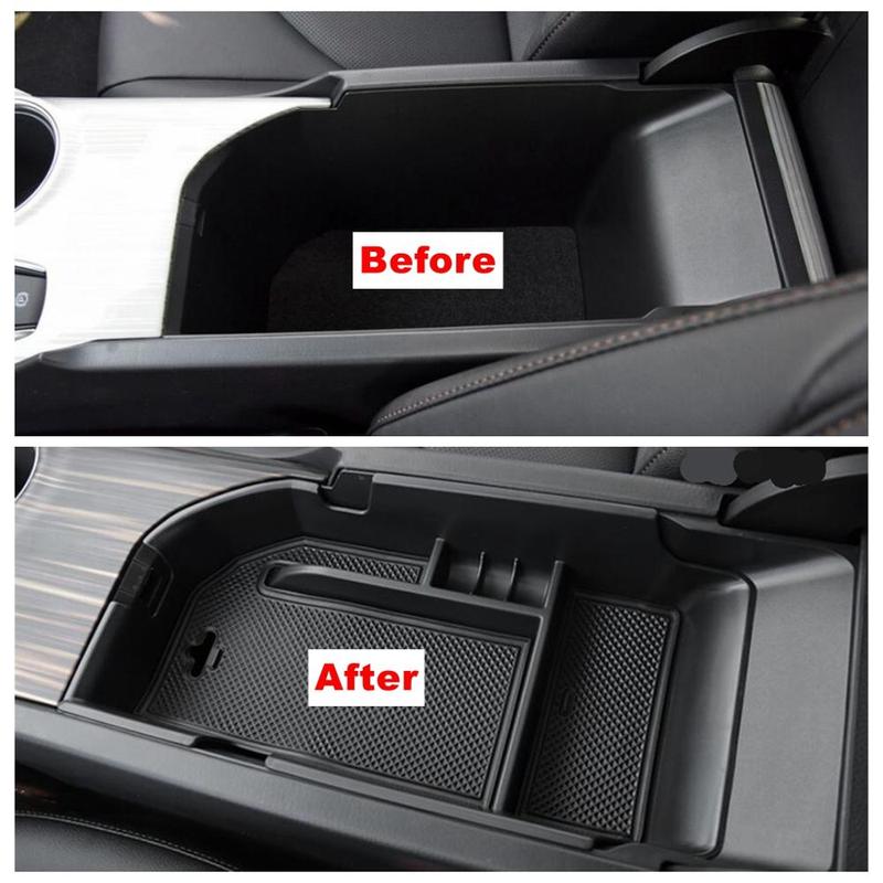 Center Control Armrest Storage Box Container Phone Tray Cover Plastic Accessories Interior LHD For Toyota Camry XV70 -