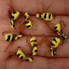 10/15/20/25Pcs Artificial Floating False Bee Lure Bait Fishing For Trout/Bass Flies Fishing Lure Bait