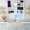 2pcs Nordic Modern Geometric Stripe pattern Printed Curtain for Home Decor - Rod Pocket Window Treatment for Bedroom   Office