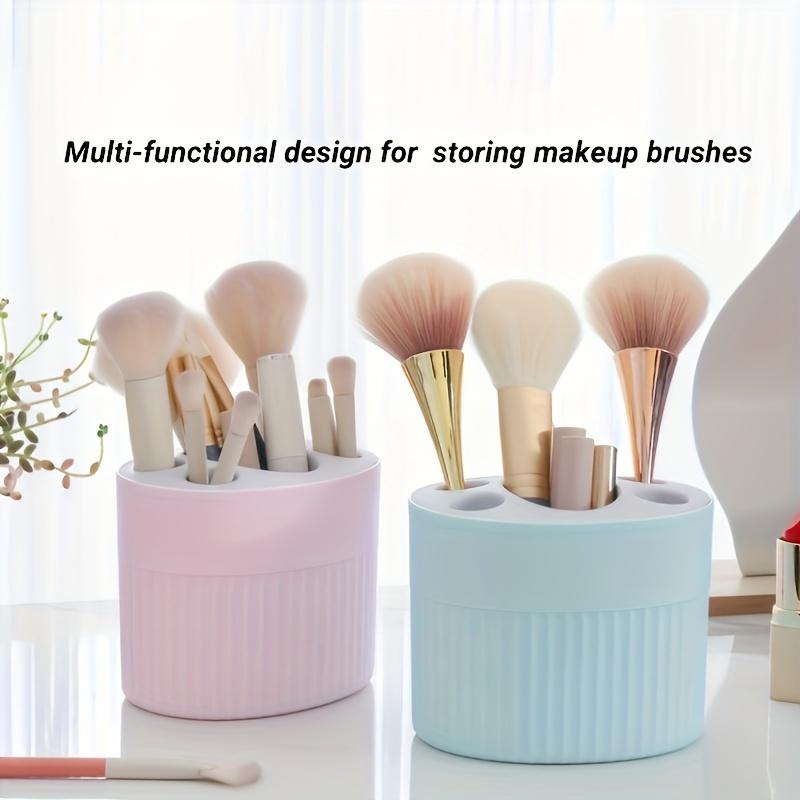 1pc Modern Plastic Toothbrush and Toothpaste Holder Set - Freestanding Toothbrush Organizer for Bathroom Accessories