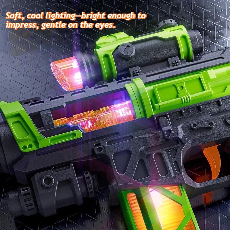 Kids Toy Machine Gun with Sound Light Spray Vibration Safe Non-Firing Submachine Gun with Dynamic Effects Cool Gift for Boys