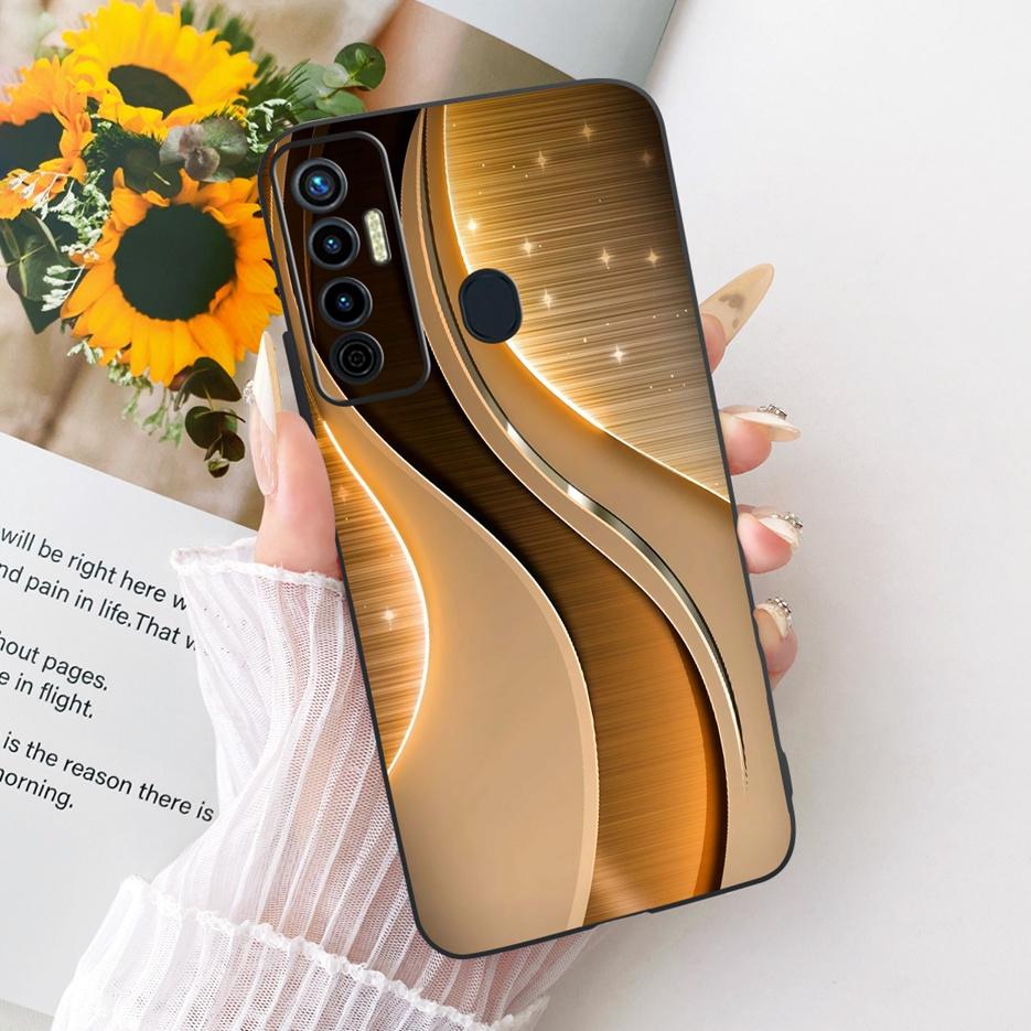 For Tecno Camon 17 Pro Case CG8 CG8h Luxury Butterfly Tree Painted Cover Soft Silicone Case For Tecno Camon 17P Camon17 Pro Bags