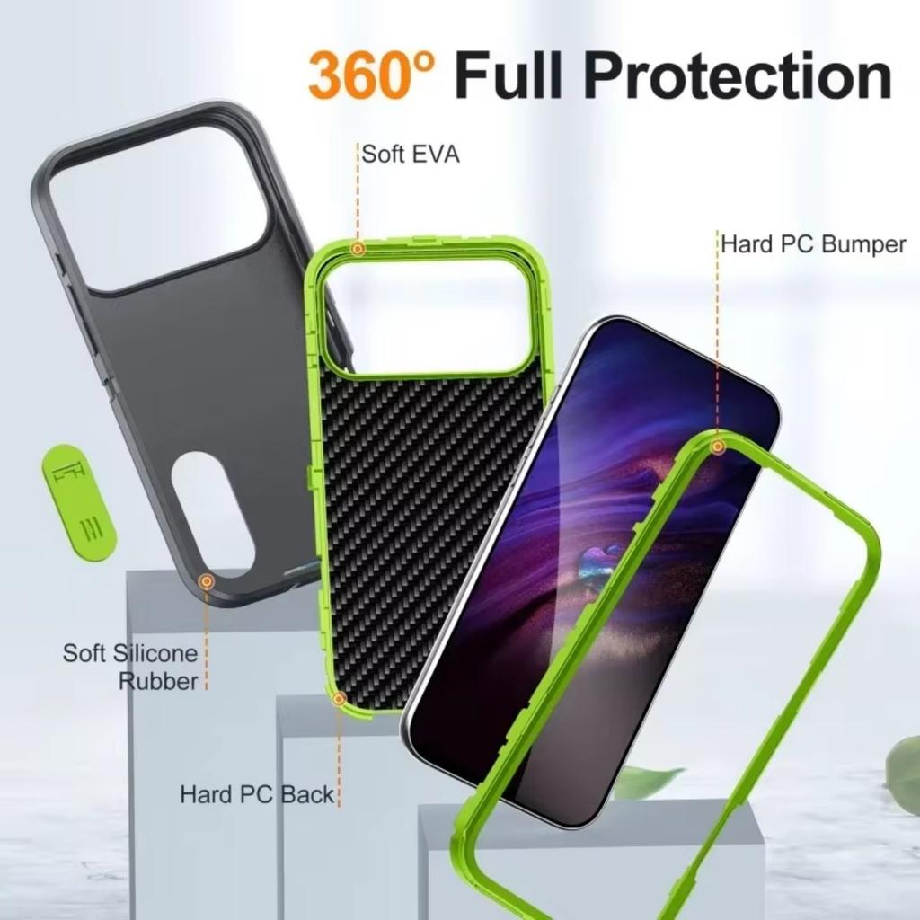 Rugged Military Otter Armor Box Phone Case For IPhone 17Air 16 E 15 14 13 Plus 13 12 Pro Max Anti-drop Dustproof Kickstand Cover