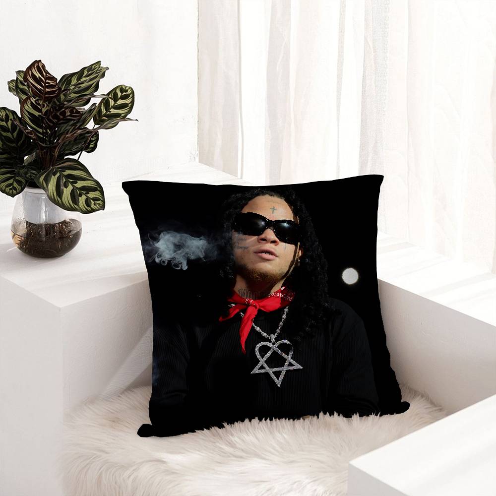 Rapper T-Trippie Funny R-Redd Pillow Cover Sofa Cushion Cover Home Room Decoration Children Gift