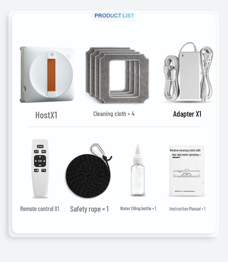 Slimme Multi-Spray Raamreinigingsrobot