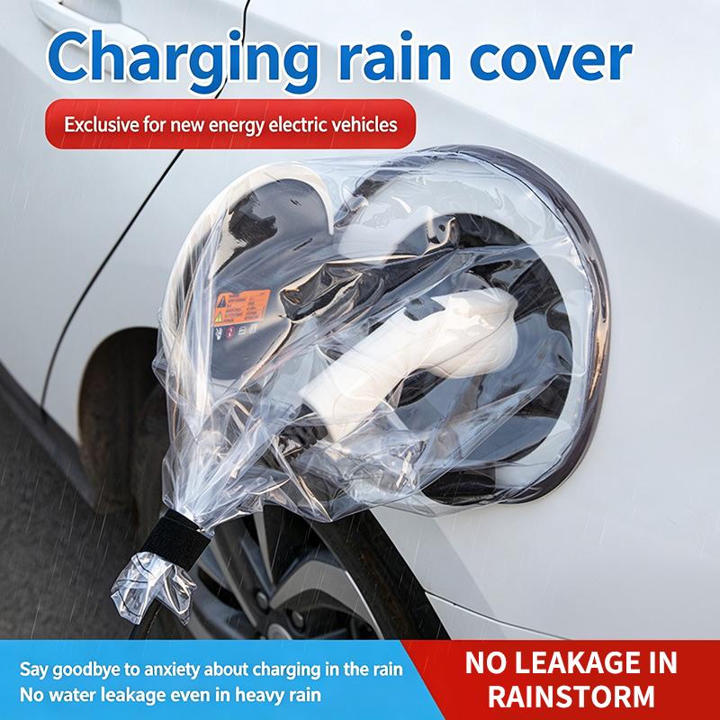 Car Charging Port Rain Cover, Ev Charger Plug Cover Magnetic Transparent Cover For Electric Vehicle Waterproof Outdoor Charging