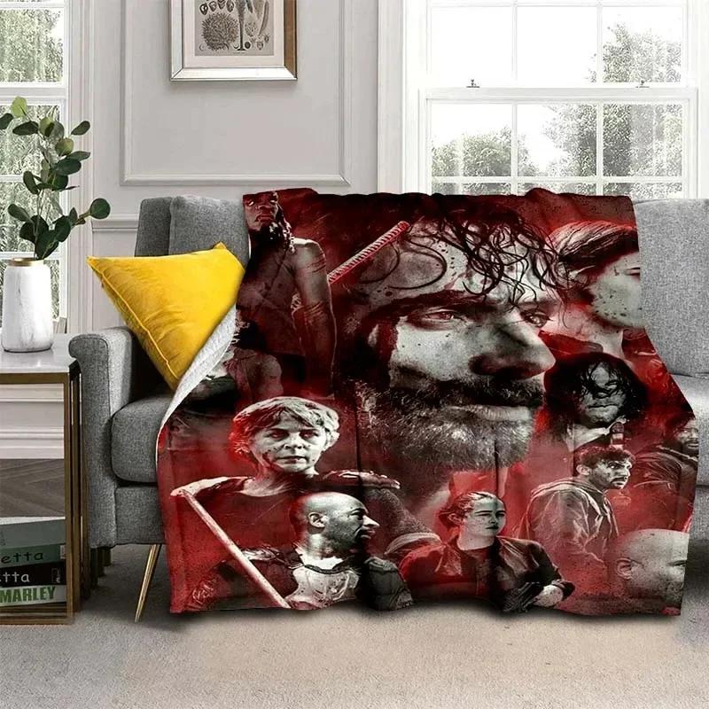 Daryl Dixon Walking Dead Movie Flannel Blanket,Warm and Soft Blanket  For Couch Sofa Office Home Travel Camping Birthday Gift