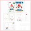 A6 Simplicity Cute Cartoon Notebooks for Kids Retro Y2K Japanese Anime Notepad Portable Small Colorful Page Scrapbook Journal
