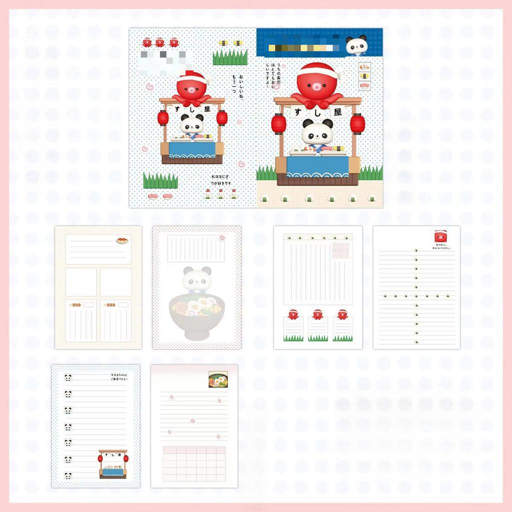 A6 Simplicity Cute Cartoon Notebooks for Kids Retro Y2K Japanese Anime Notepad Portable Small Colorful Page Scrapbook Journal