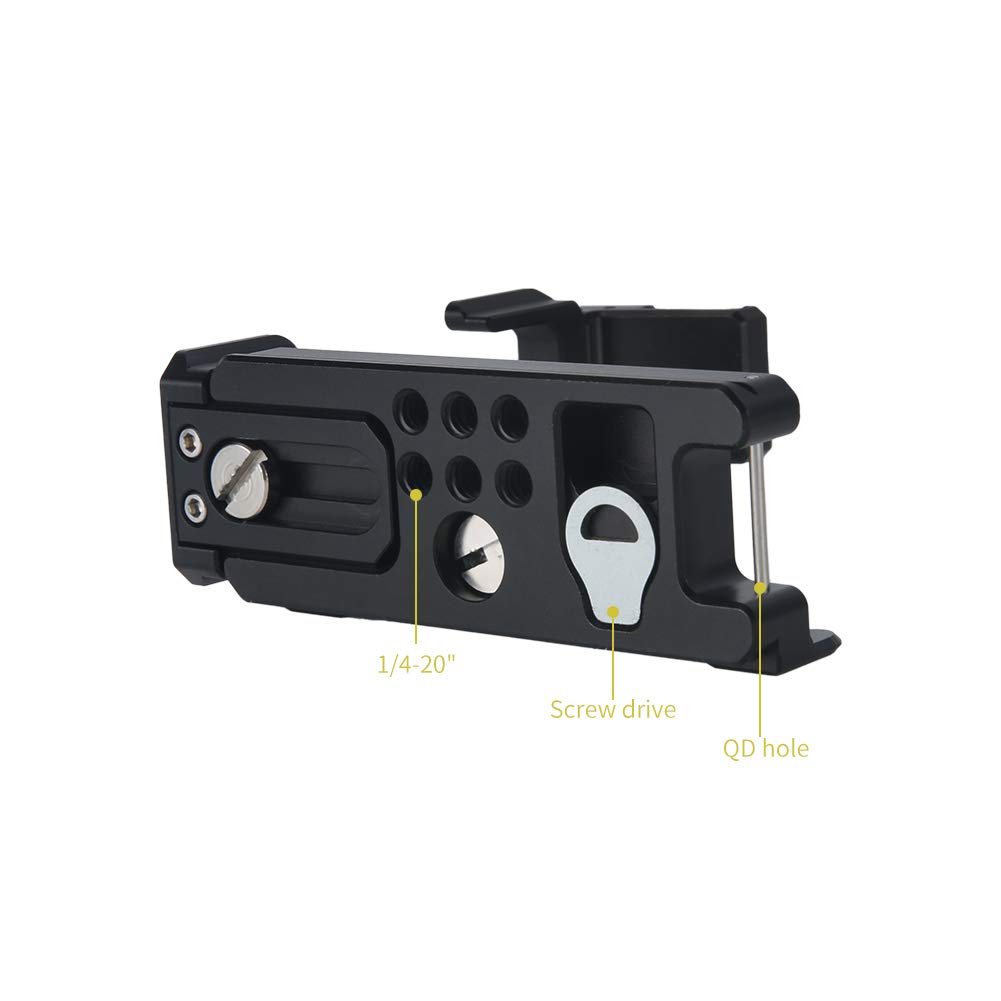 NICEYRIG Camera Cage L-Shaped Plate for Panasonic LUMIX S5 / LUMIX S5 Mark II / LUMIX S5 Mark II X / Panasonic DC-G9M2 - 405