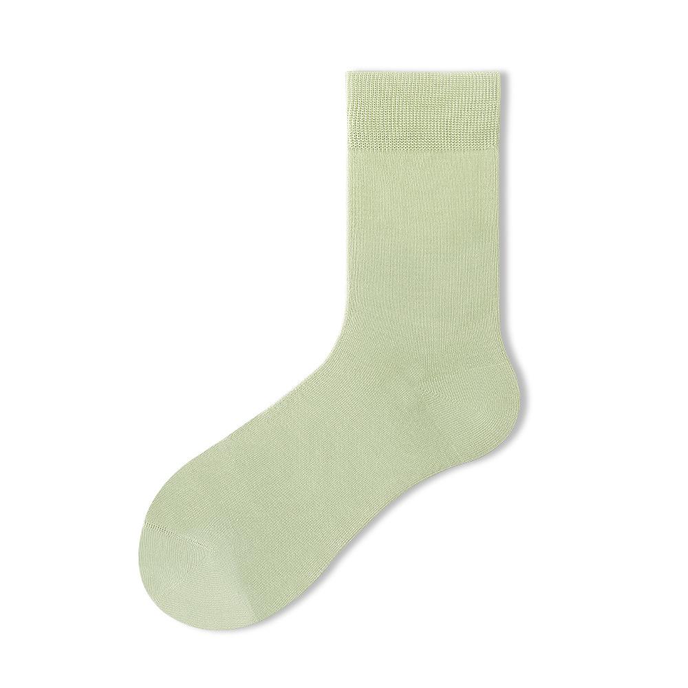

Female Autumn New Pure Cotton Moon Son Boneless Anti Bacterial Tube Socks 1 pair светло-зеленый