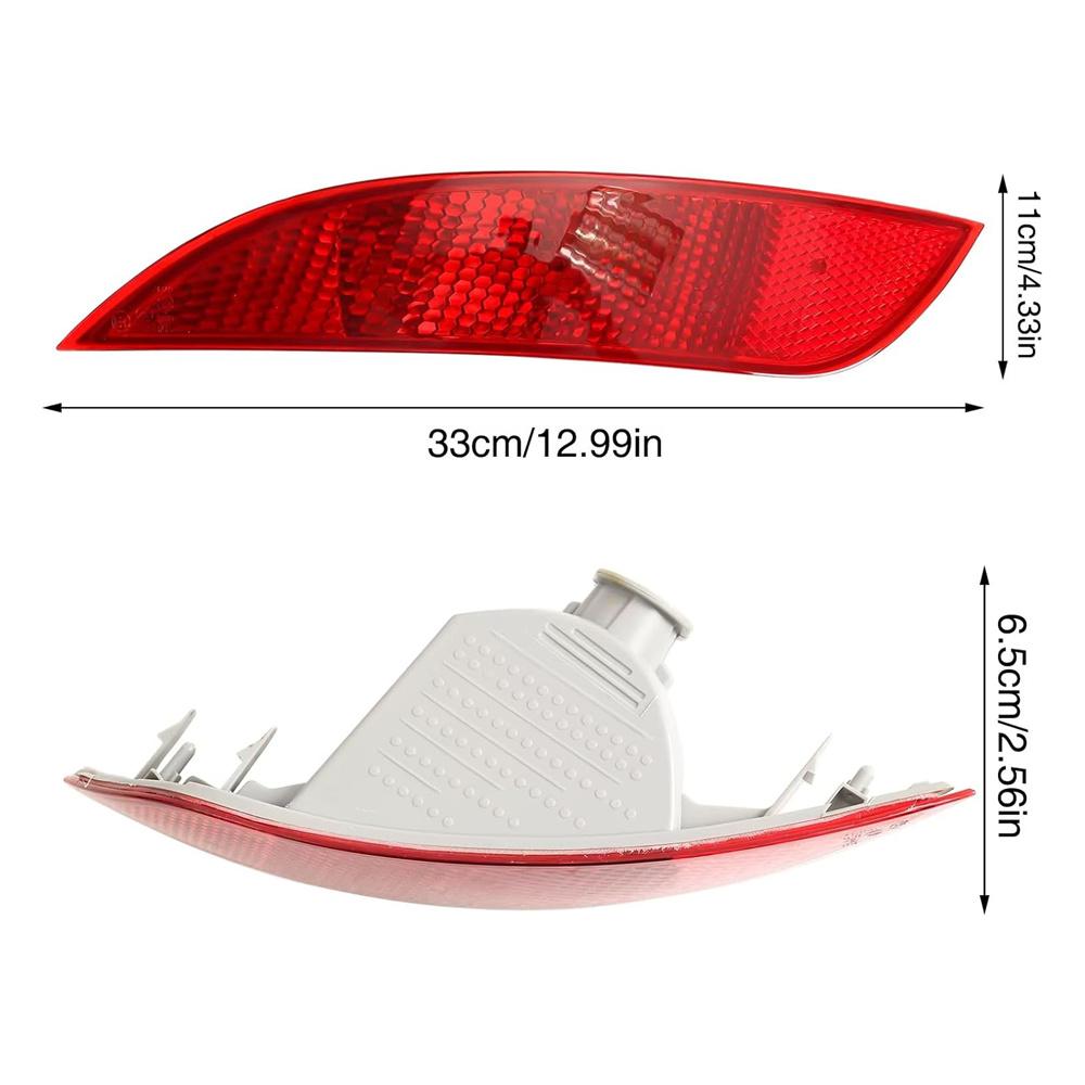 Rear Left Driver Side Bumper Reflector Light Shell For Ford Focus 2015-2018