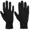 Women's Gloves for Fall and Winter Classic Stylish Buttons Black MORAJ