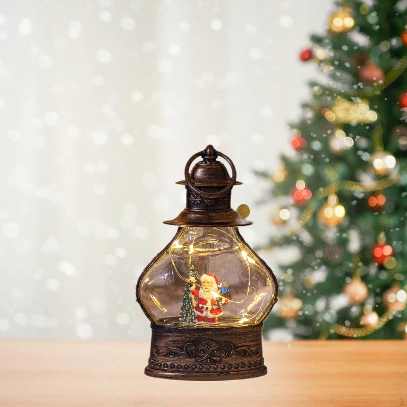 

Свет, Рождественский фонарь с подсветкой, сверкающий светодиодный фонарь для сада и дома Santa Claus