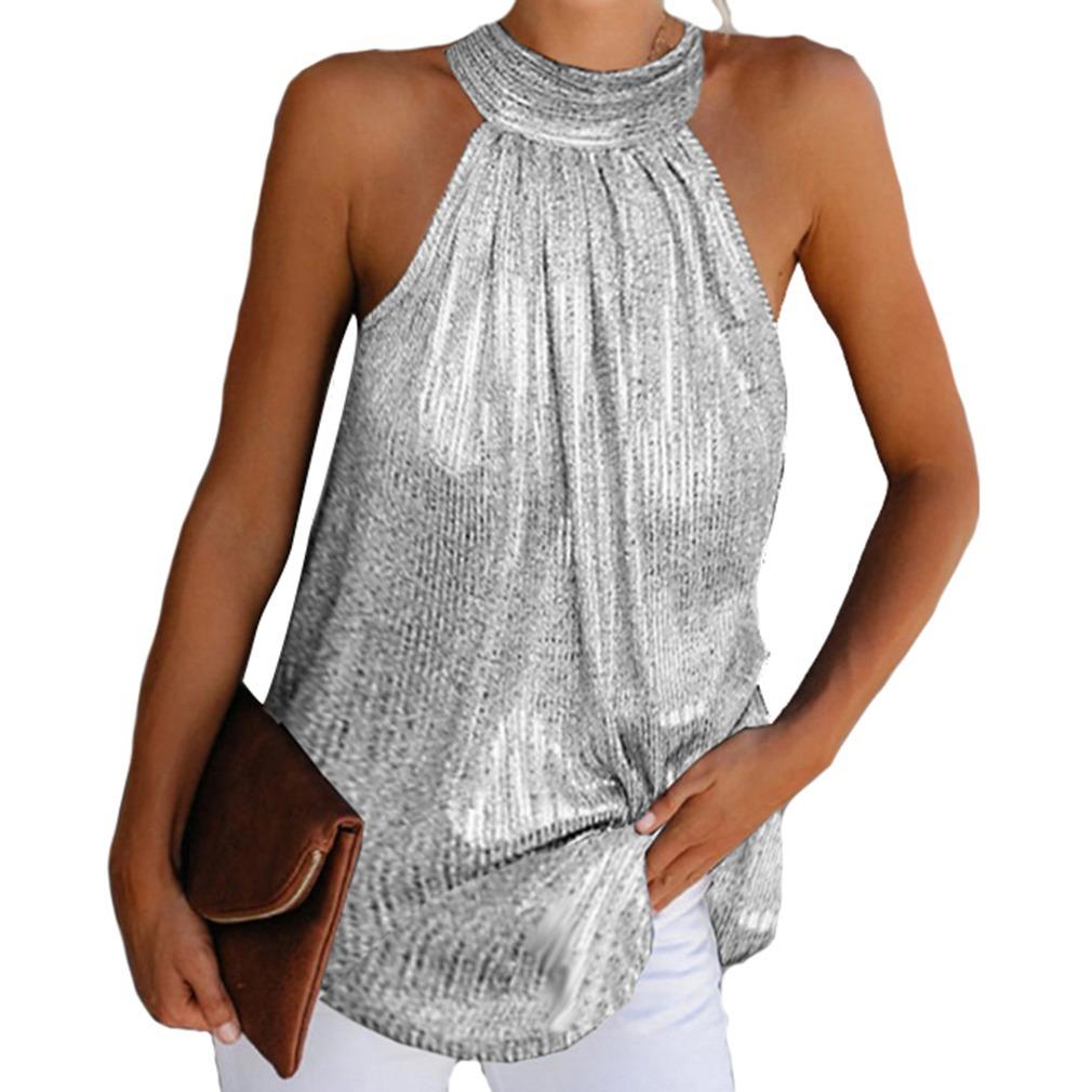 

Women Plus Size Sexy Bright Silk Off Shoulder T Shirt Oversize Sleeveless Bottoming Shirt Ladies Tee Shirt Tops Camisetas Mujer 4XL