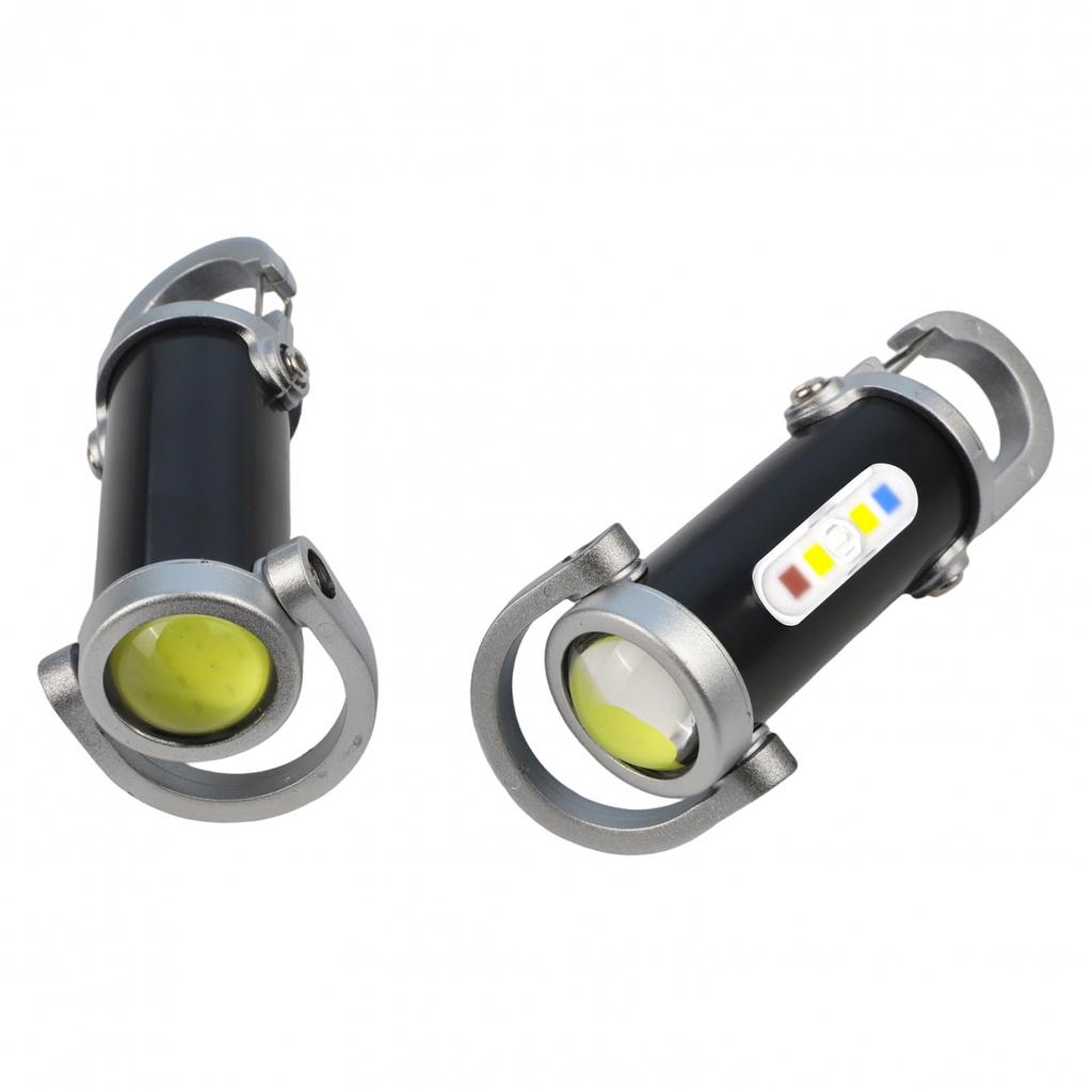Mini Keychain Flashlight USB Rechargeable Flashlight Multiple Lighting Modes
