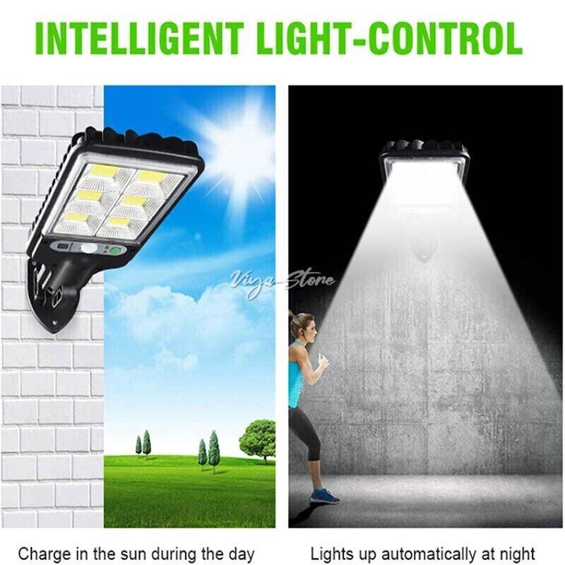 8000W LED Solar Flood Light Motion Sensor Security Wall Yard Street Outdoor Lamp