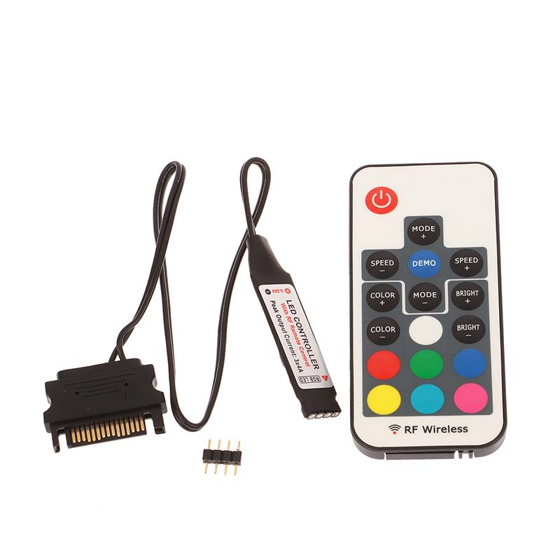 

SATA Molex RGB Контроллер 5V 3Pin 12V 4Pin Для Компьютерного Корпуса CPU Кулер Вентилятор Для Светодиодных RGB Лент WS2812B SK6812 other