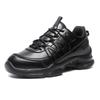 Autumn New Outdoor Casual Shoes Leather Mesh Optional Black Classic Security Shoes Lightweight Breathable Running Shoes
