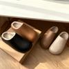 Winter New Velvet Warm Indoor Home Outdoor Simple Design Solid Color Comfortable Couple's Soft Soled Thin Shoes