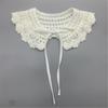 Multifunctional Detachable Fake Collar Kids Girls Knitted Flower Mini Shawl Wrap