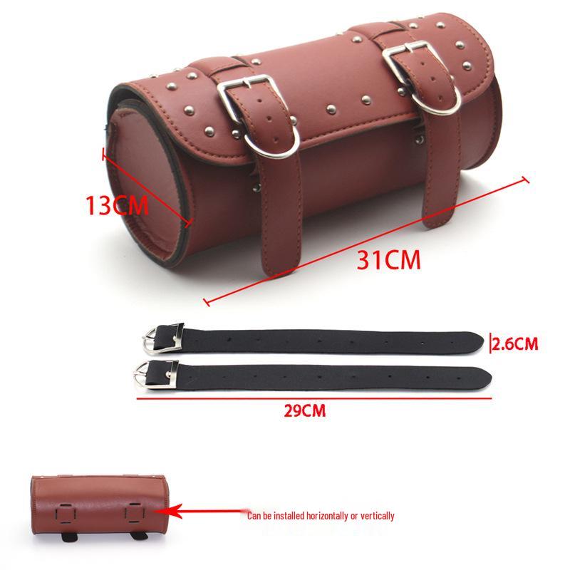 Jinjila 300 Retro Motorcycle Leather Side Tool Bag