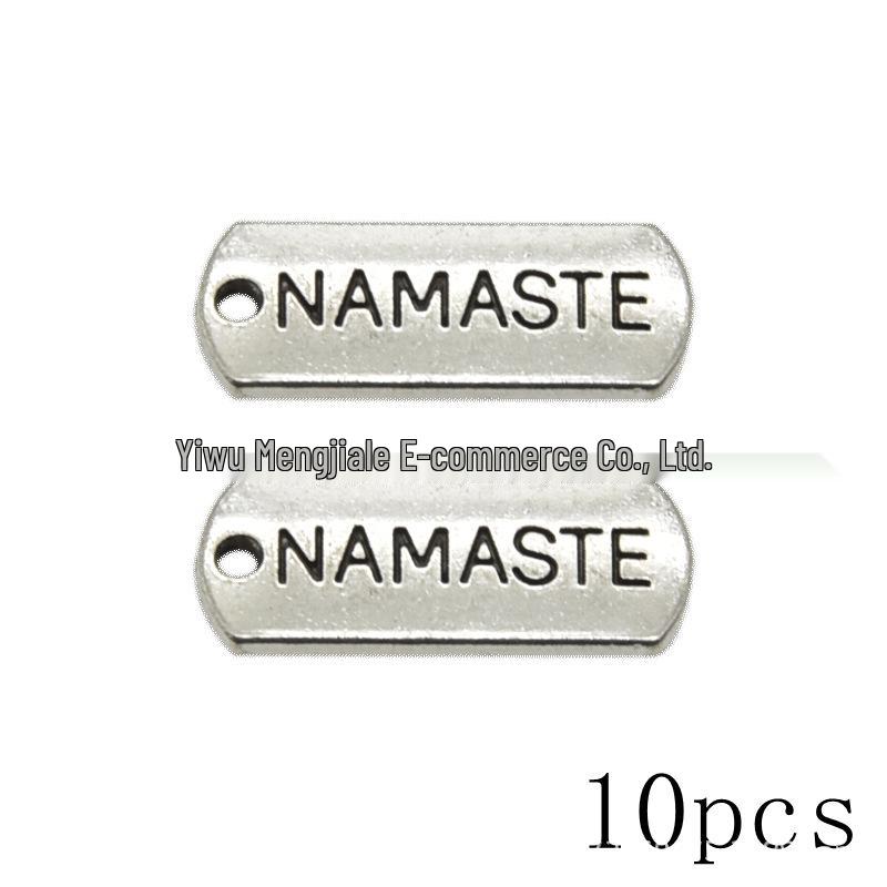 DIY Vintage Gold Inspirational Word Tag Pendant for Jewelry Making