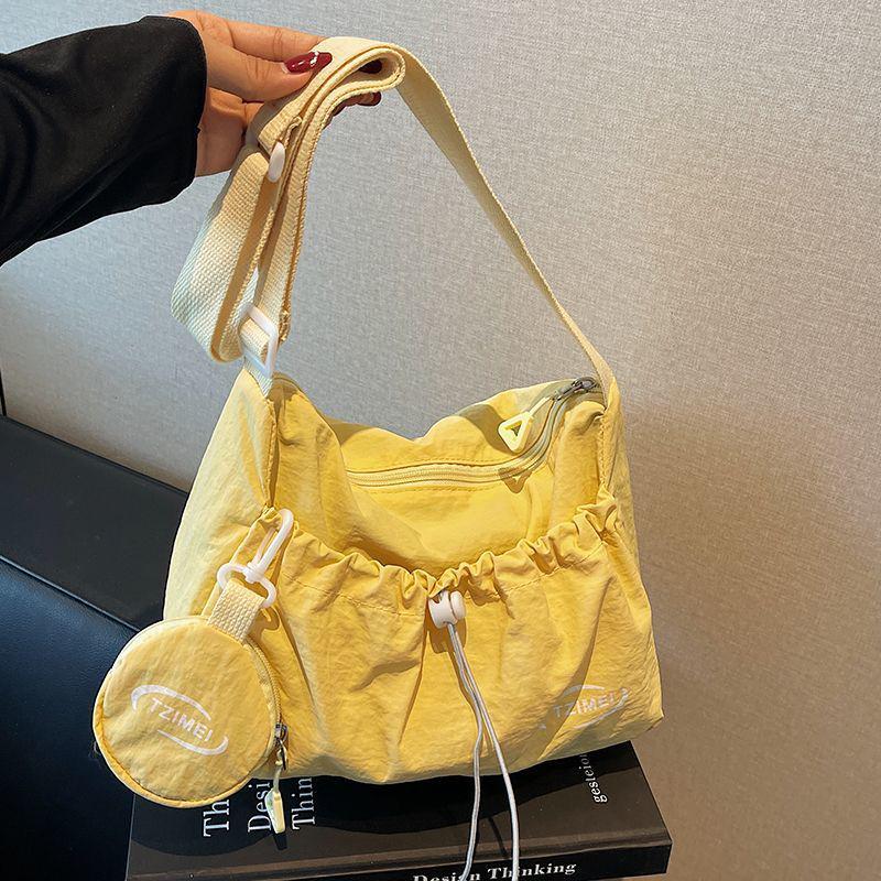 

2025 Women s Spring/Summer Large Capacity Versatile Crossbody Tote Bag жёлтый
