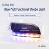 SuHuaWei Dobíjecí LED Stroboskopické Ramenní Světlo Červeno-Modré