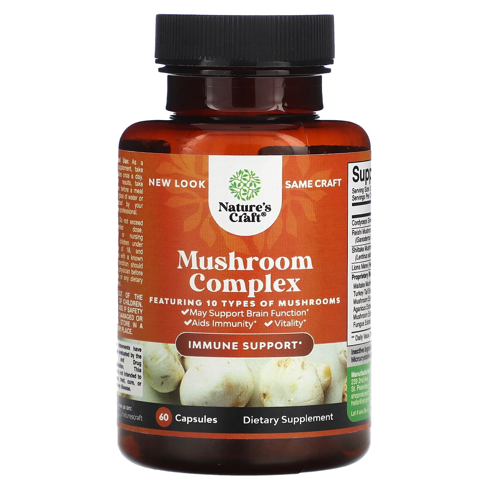 

Nature S Craft, Mushroom Complex, 60 Capsules