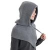 Thicken Knit Balaclava Knitted Shawl Drawstring Thicken Neck Warmer Knit Scarf for Cold Weather Insulated Hat